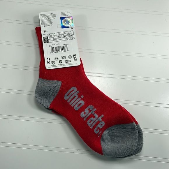 NEW OHIO State Buckeyes OSU NCAA FBF Crush Men's Socks Medium 5-10 - Picture 2 of 3